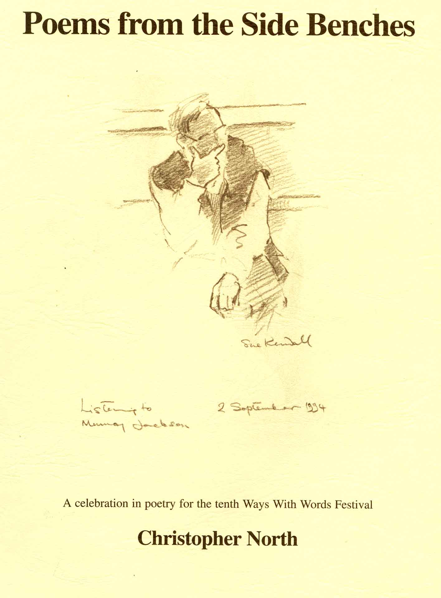 Poems from the Side Benches cover